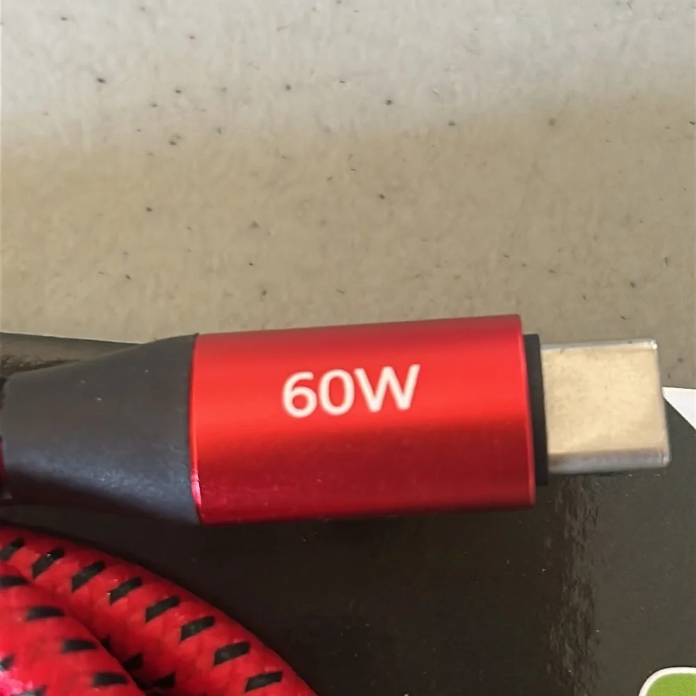 Red USB-C to USB-C Fast Charging Cable